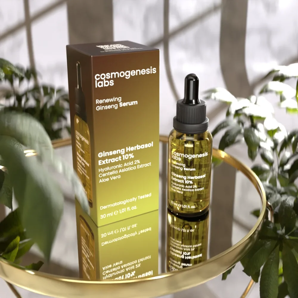 Sérum Régénérant au Ginseng 30 ml: the product in a lifestyle setting